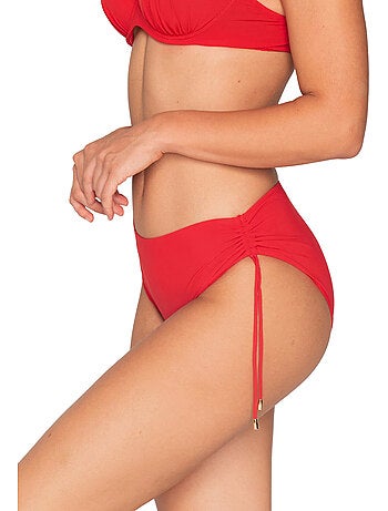 Bas maillot slip de bain côtés froncés BLUE SENSE