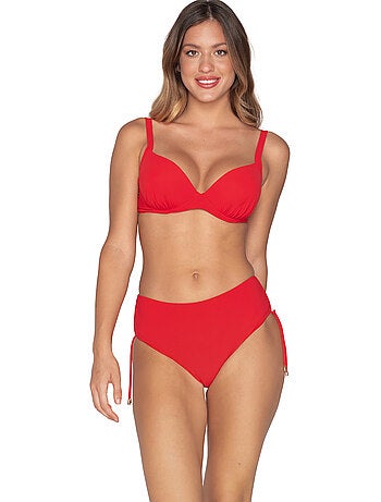 Bas maillot slip de bain côtés froncés BLUE SENSE
