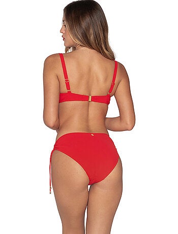 Bas maillot slip de bain côtés froncés BLUE SENSE