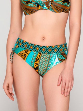 Bas maillot slip de bain côtés froncés JADE