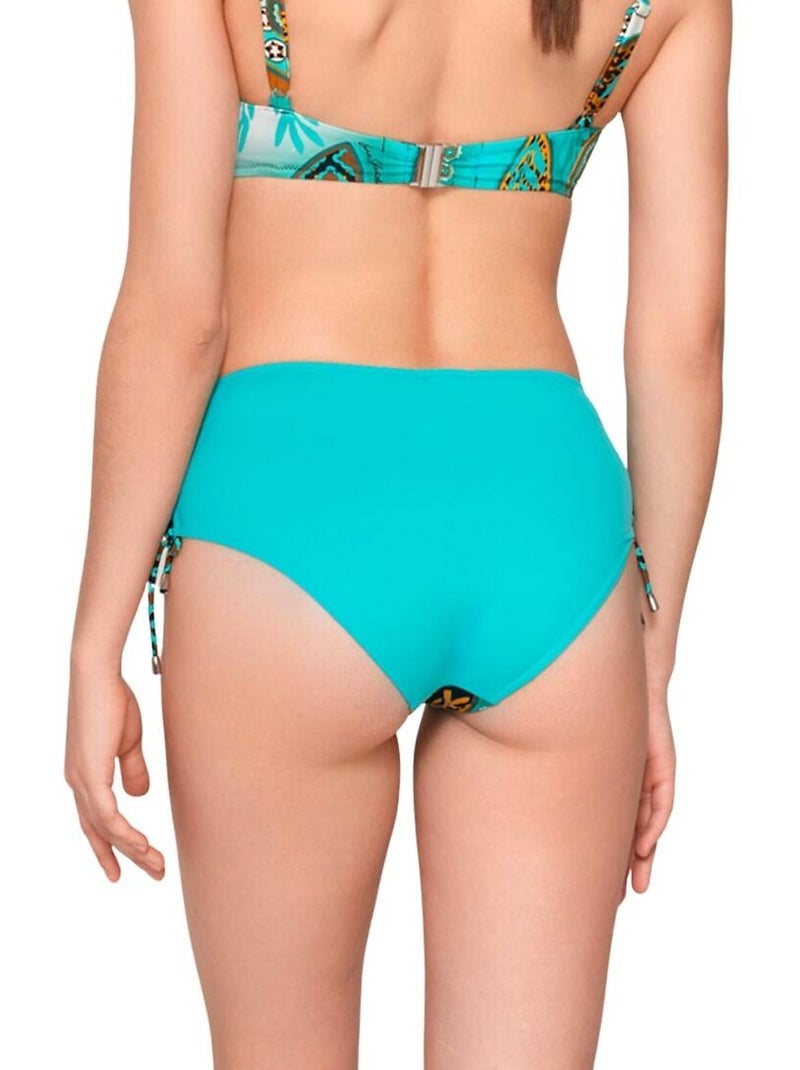 Bas maillot slip de bain côtés froncés JADE Multicolore - Kiabi