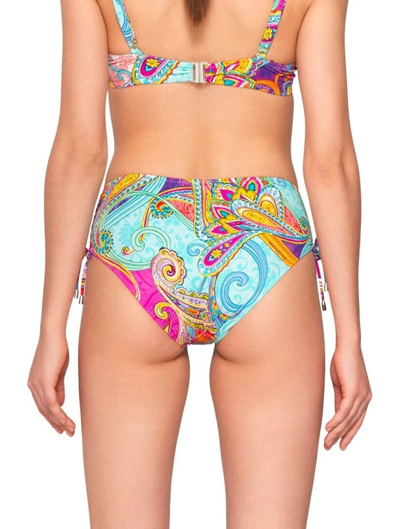 Bas maillot slip de bain côtés froncés MADISON Multicolore - Kiabi