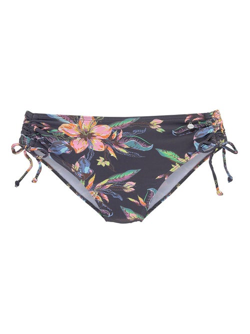 Bas maillot slip de bain côtés froncés Malia - Kiabi