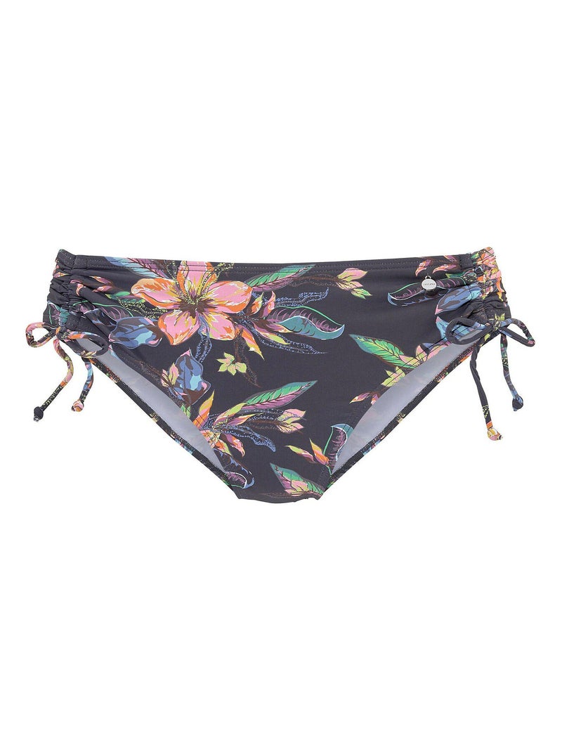 Bas maillot slip de bain côtés froncés Malia Multicolore - Kiabi