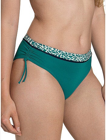 Bas maillot slip de bain côtés froncés Utila