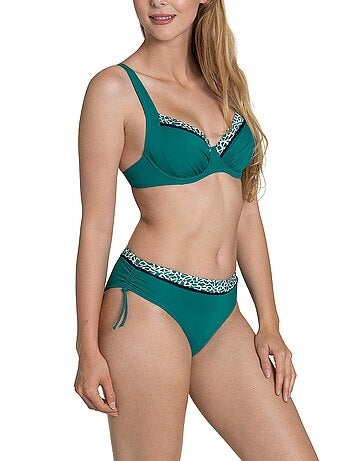 Bas maillot slip de bain côtés froncés Utila