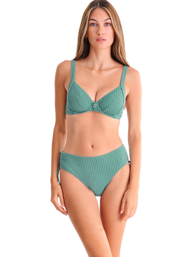 Bas maillot slip de bain côtés réglables EGYPT Bleu - Kiabi