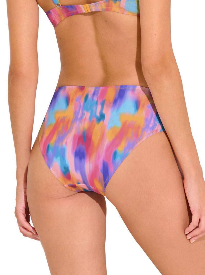 Bas maillot slip de bain côtés réglables JERSEY Orange - Kiabi