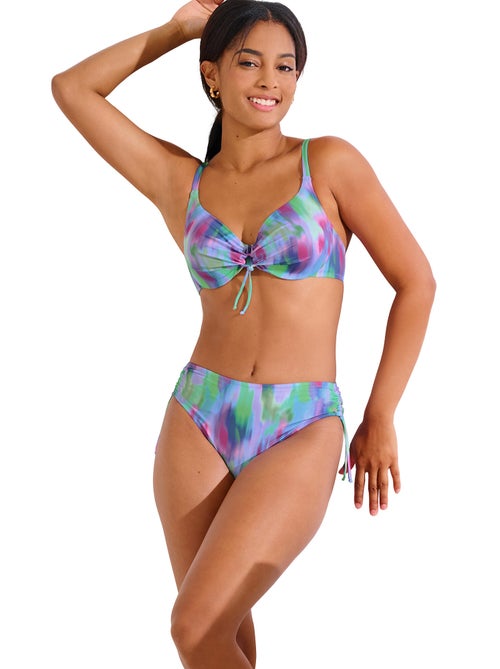 Bas maillot slip de bain côtés réglables JERSEY - Kiabi