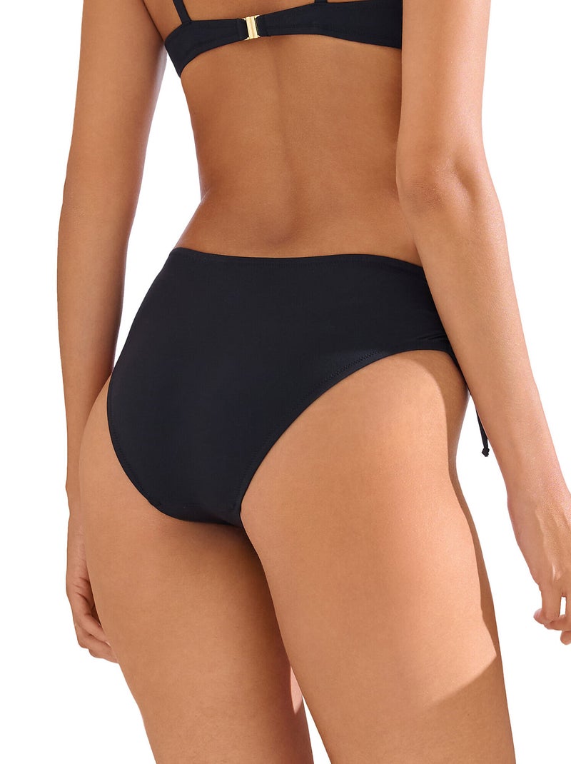 Bas maillot slip de bain côtés réglables PALMA Noir - Kiabi