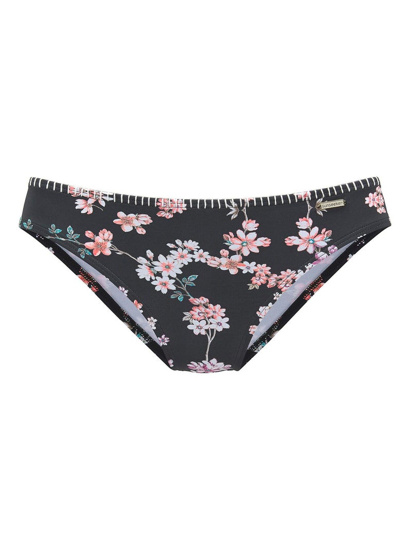 Bas maillot slip de bain Ditsy Noir - Kiabi