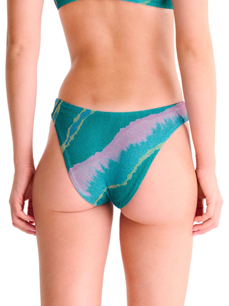 Bas maillot slip de bain échancré ATLANTIDA Vert - Kiabi