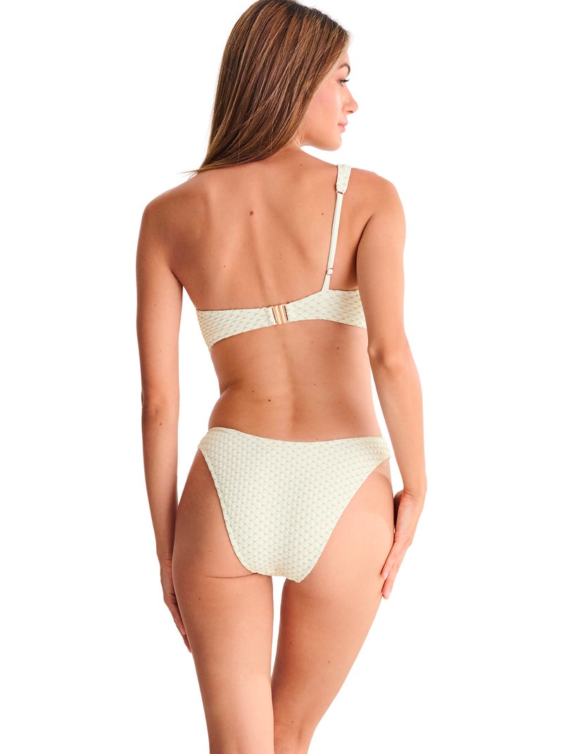 Bas maillot slip de bain échancré EGYPT Ecru - Kiabi