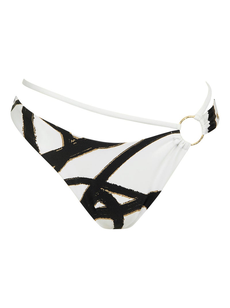 Bas maillot slip de bain échancré HONOLULU Blanc - Kiabi