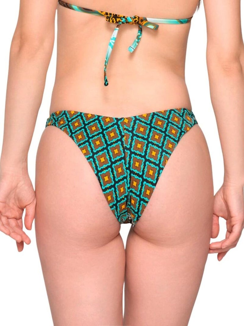 Bas maillot slip de bain échancré JADE Multicolore - Kiabi