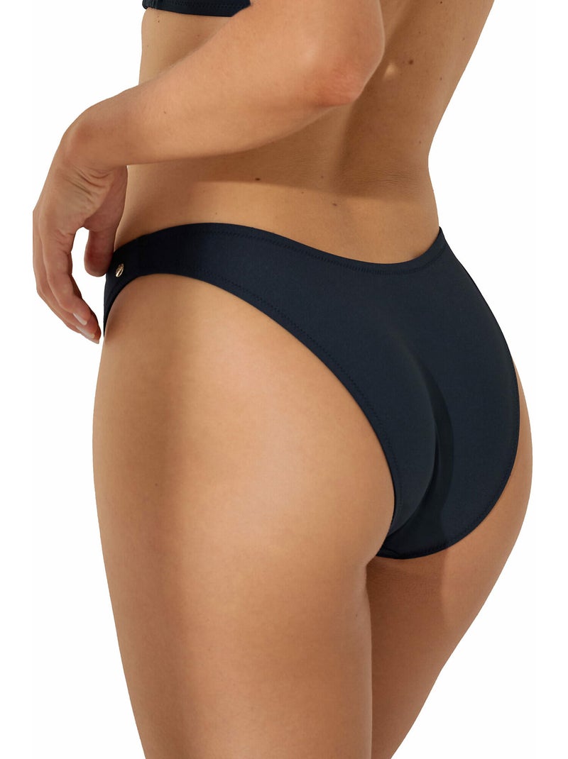 Bas maillot slip de bain échancré Sardinia Bleu - Kiabi