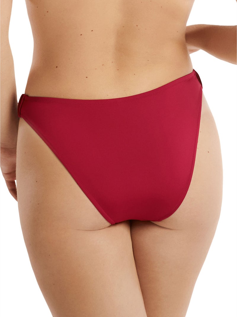 Bas maillot slip de bain échancré taille basse Isola Rossa Rouge - Kiabi