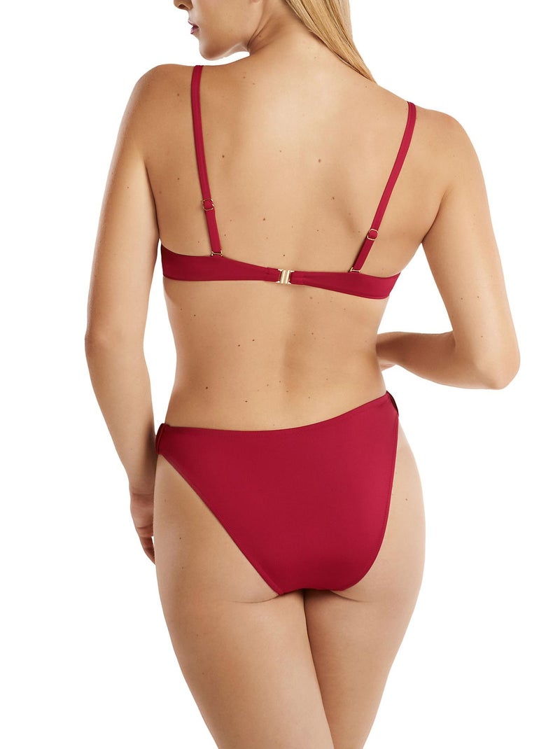 Bas maillot slip de bain échancré taille basse Isola Rossa Rouge - Kiabi
