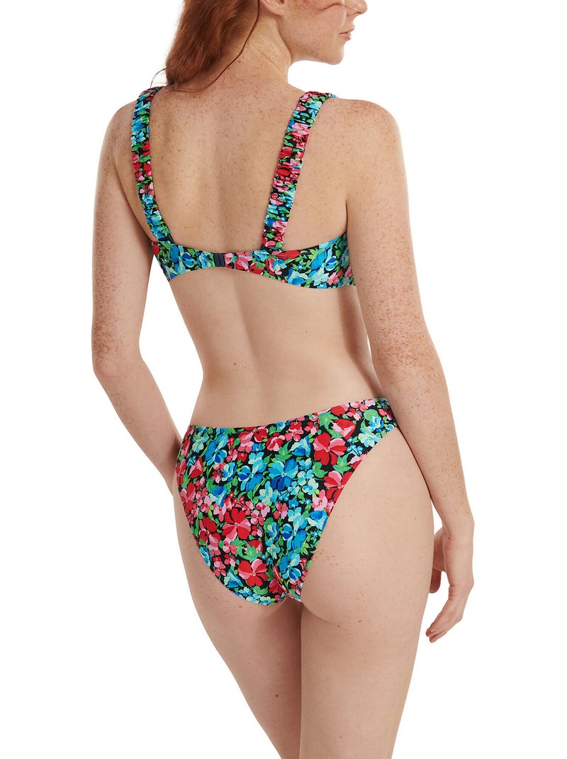 Bas maillot slip de bain échancré taille basse Napoli Bleu - Kiabi