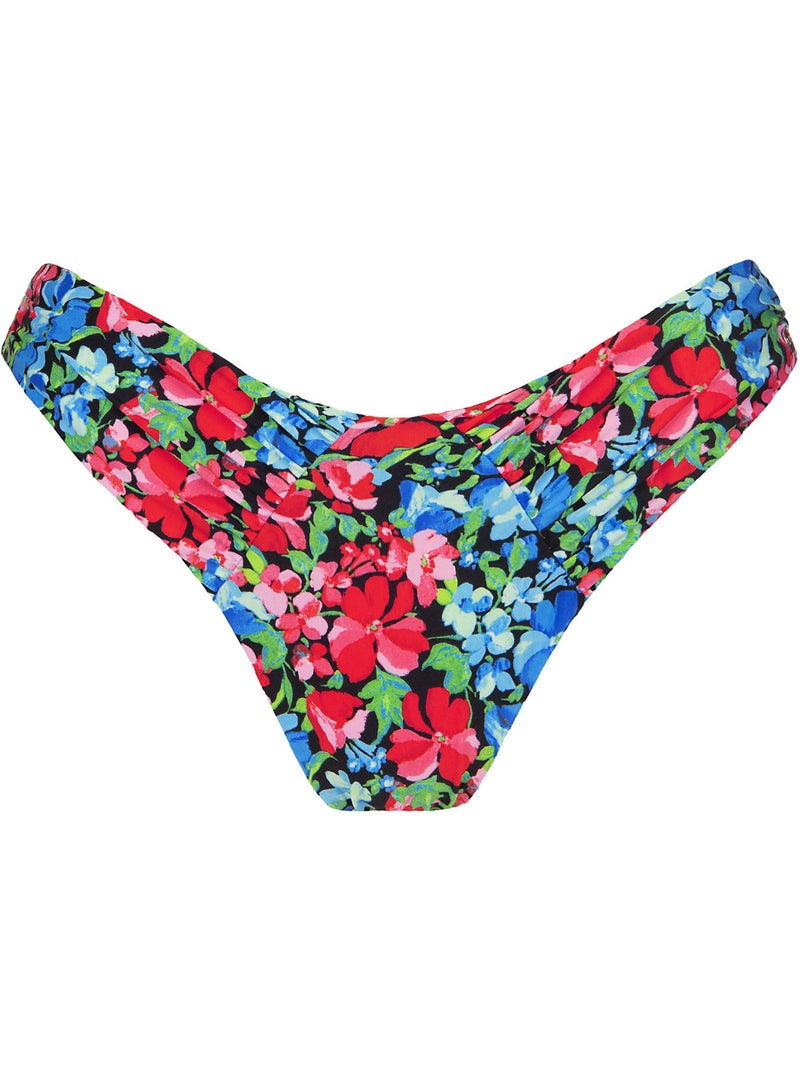 Bas maillot slip de bain échancré taille basse Napoli Bleu - Kiabi