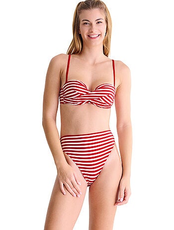 Bas maillot slip de bain échancré taille haute BONDI BEACH