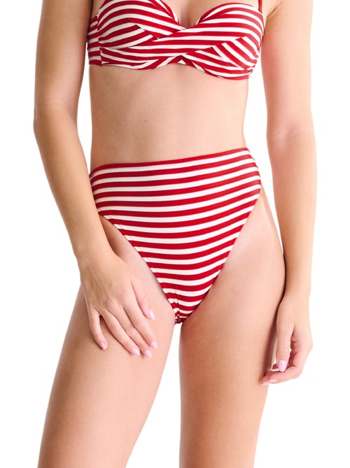 Bas maillot slip de bain échancré taille haute BONDI BEACH - Kiabi