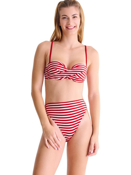 Bas maillot slip de bain échancré taille haute BONDI BEACH - Kiabi