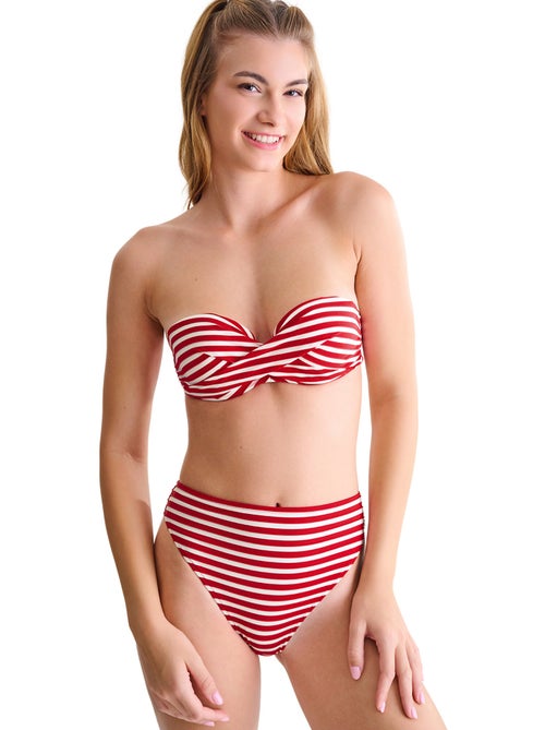 Bas maillot slip de bain échancré taille haute BONDI BEACH - Kiabi