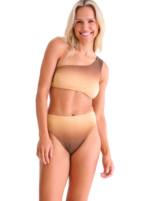 Bas maillot slip de bain échancré taille haute CAIRO - Kiabi