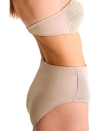 Bas maillot slip de bain échancré taille haute CALVI
