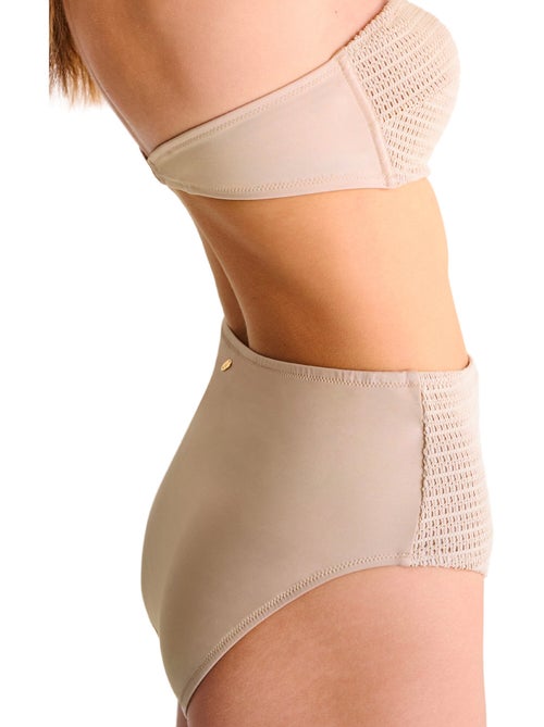 Bas maillot slip de bain échancré taille haute CALVI - Kiabi