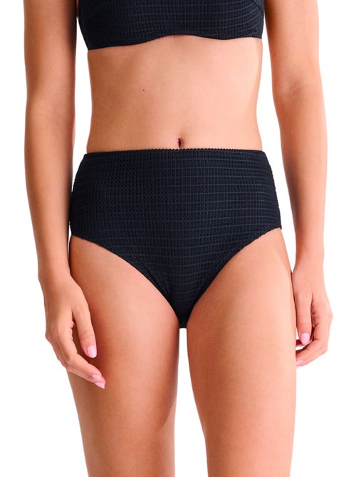Bas maillot slip de bain échancré taille haute CALVI - Kiabi