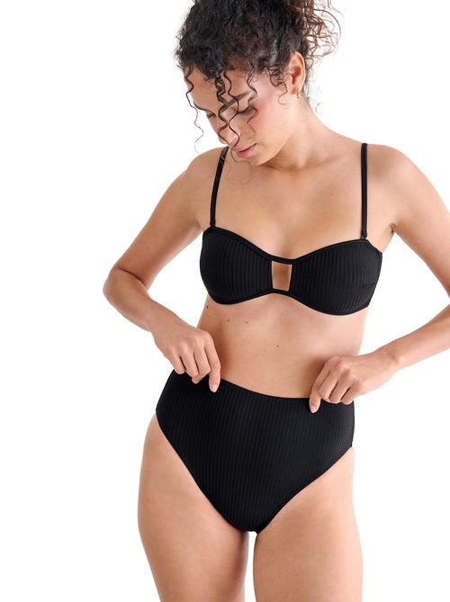 Bas maillot slip de bain échancré taille haute FLORIDA - Kiabi