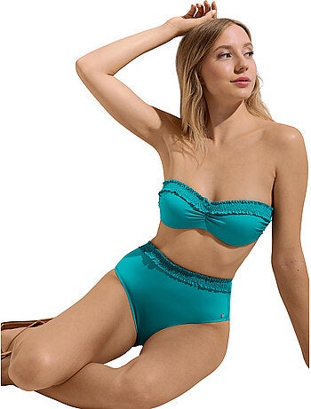 Bas maillot slip de bain échancré taille haute Las Vegas