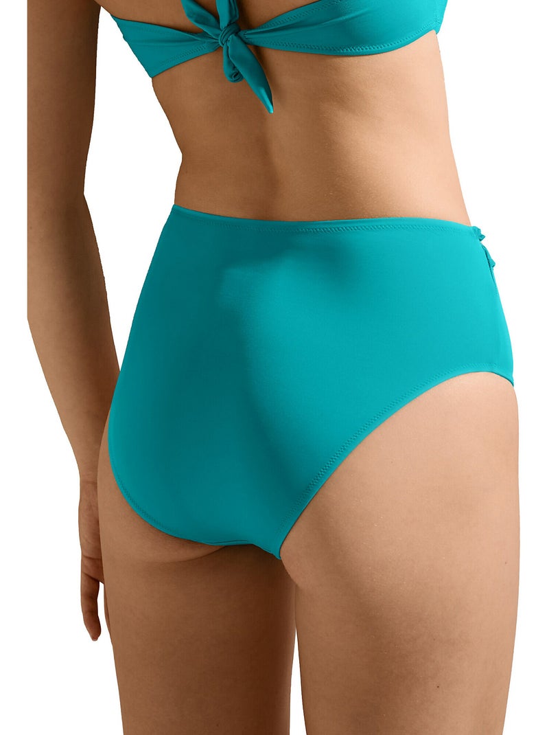 Bas maillot slip de bain échancré taille haute Las Vegas Vert - Kiabi