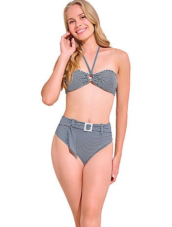 Bas maillot slip de bain échancré taille haute LASCARI