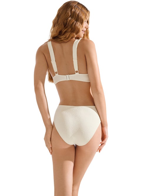 Bas maillot slip de bain échancré taille haute MALAGA - Kiabi