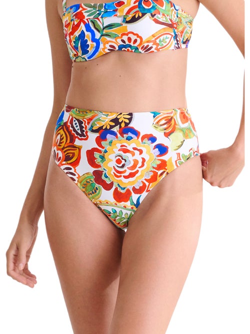 Bas maillot slip de bain échancré taille haute MEXICO - Kiabi