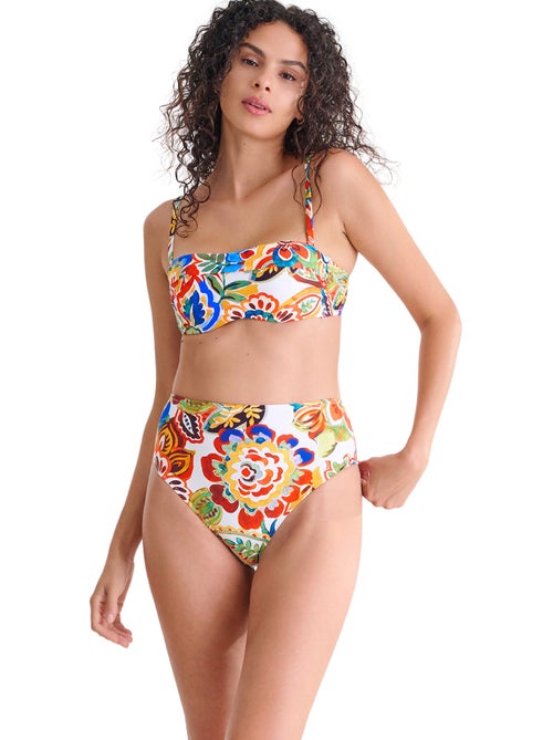 Bas maillot slip de bain échancré taille haute MEXICO - Kiabi