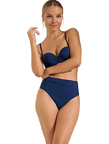 Bas maillot slip de bain échancré taille haute Palma