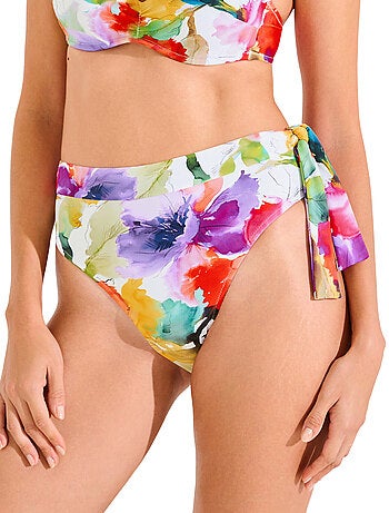 Bas maillot slip de bain échancré taille haute ROMA