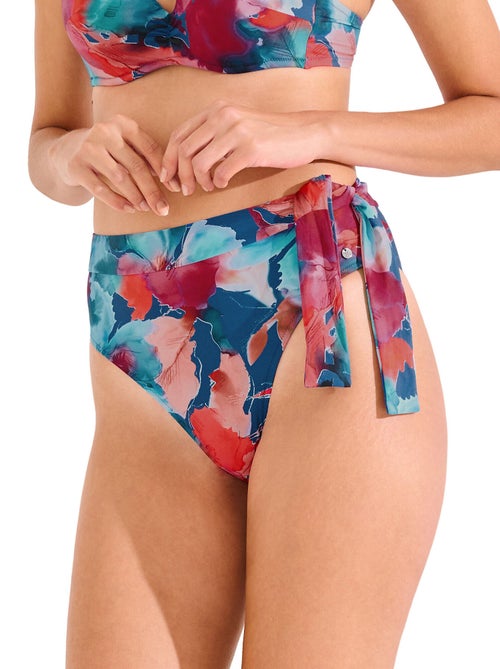 Bas maillot slip de bain échancré taille haute ROMA - Kiabi