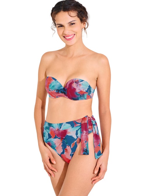 Bas maillot slip de bain échancré taille haute ROMA - Kiabi