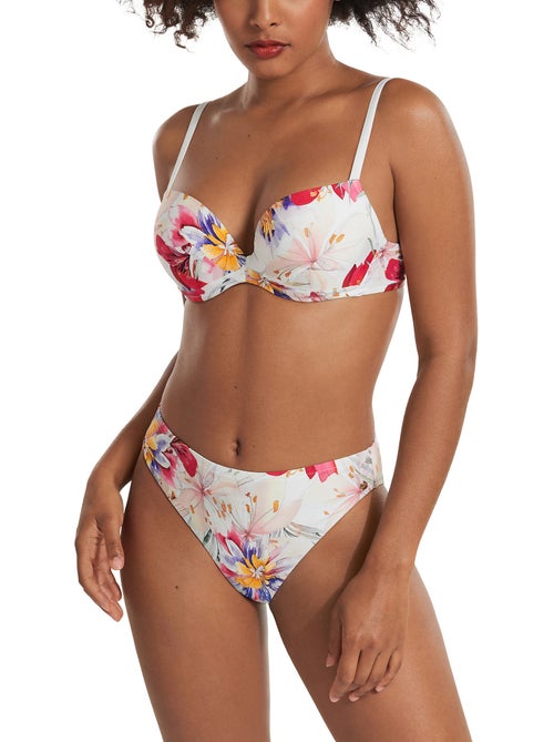 Bas maillot slip de bain échancré taille haute Tunis - Kiabi