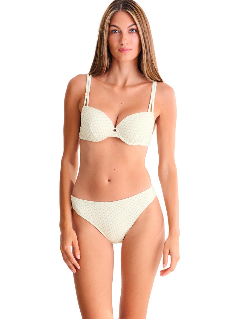 Bas maillot slip de bain EGYPT Ecru - Kiabi