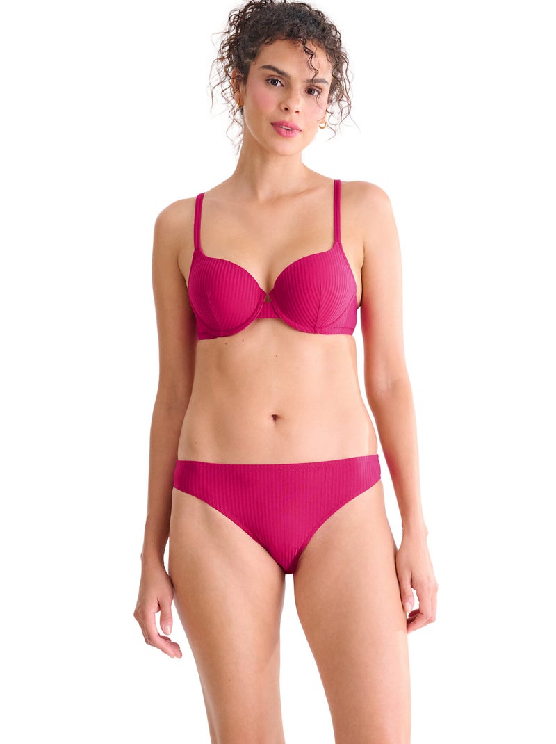 Bas maillot slip de bain FLORIDA Magenta - Kiabi
