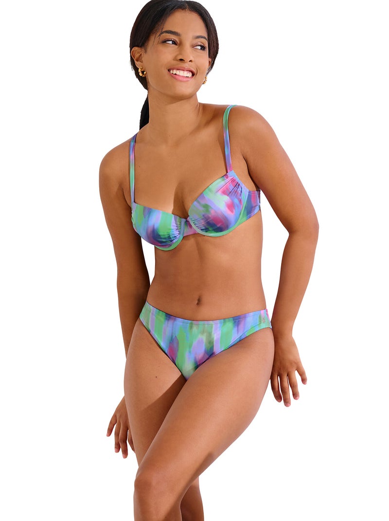 Bas maillot slip de bain JERSEY Violet - Kiabi