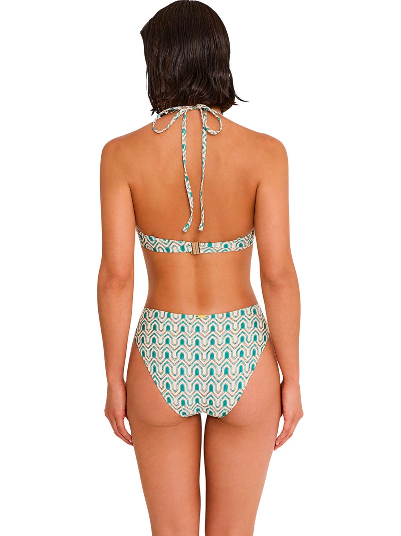 Bas maillot slip de bain KALEIDO Vert - Kiabi