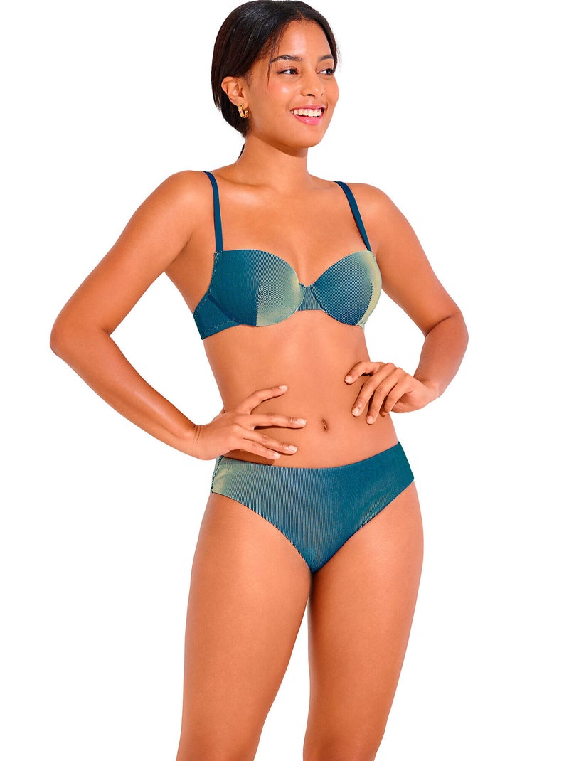 Bas maillot slip de bain NAIROBI Bleu turquoise - Kiabi