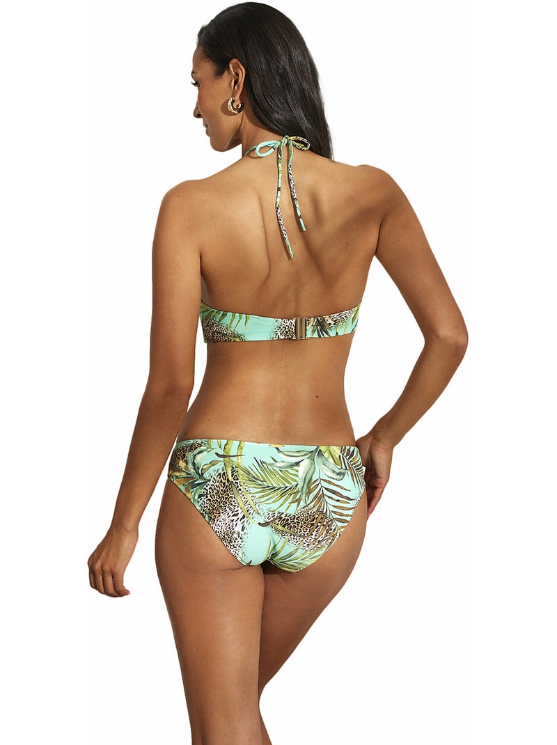 Bas maillot slip de bain Paradise Vert - Kiabi